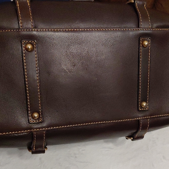 Dooney & Bourke Large Florentine Satchel With Wallet In Brown Tmoro - Picture 5 of 15